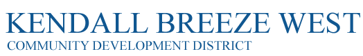 Kendall Breeze West Community Development District Logo